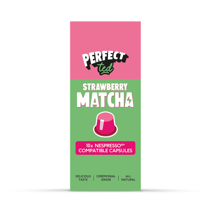 Perfect Ted Matcha Nespresso Pods Strawberry Pods x10